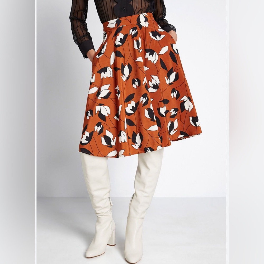 Vintage inspired ModCloth midi skirt